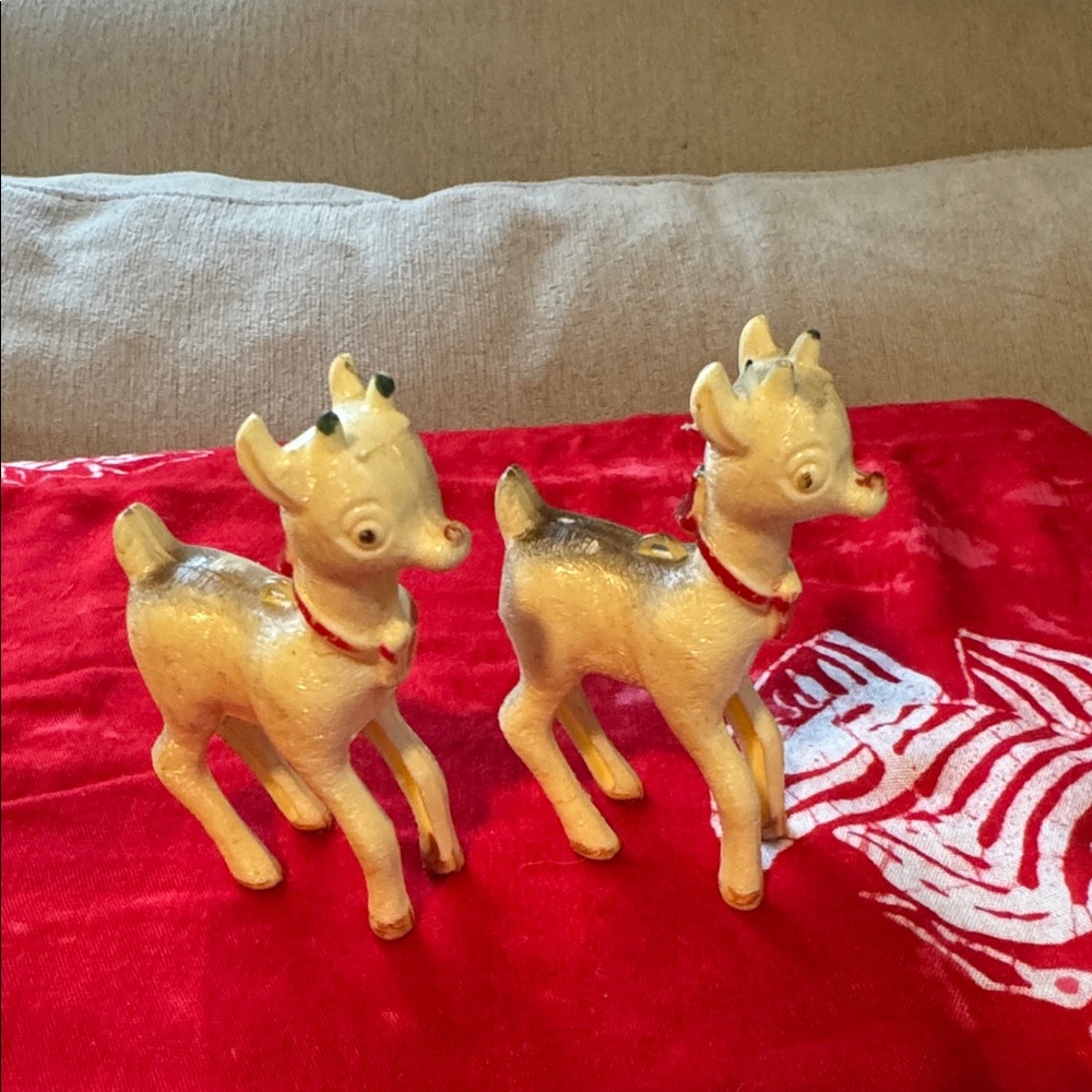 WWII: Rare Rudolph The Red Nosed Reindeer: Plastic/Celluloid: